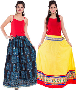 Magnus Printed Women's Regular Multicolor Skirt