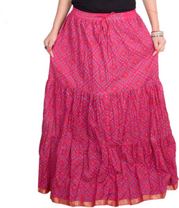 Magnus Printed Women's Regular Pink Skirt