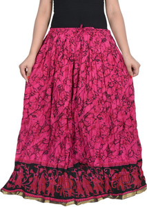 Magnus Printed Women's Wrap Around Multicolor Skirt