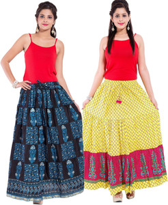 Magnus Printed Women's Regular Multicolor Skirt