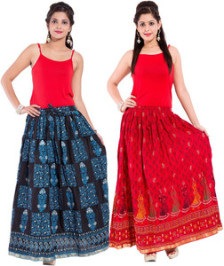 Magnus Printed Women's Regular Multicolor Skirt