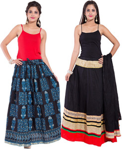 Magnus Printed Women's Regular Multicolor Skirt