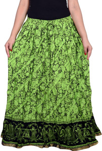 Magnus Printed Women's Wrap Around Multicolor Skirt