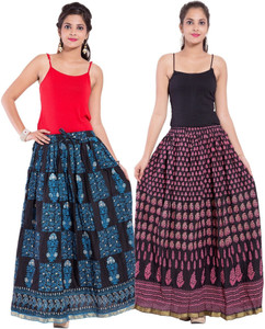 Magnus Printed Women's Regular Multicolor Skirt