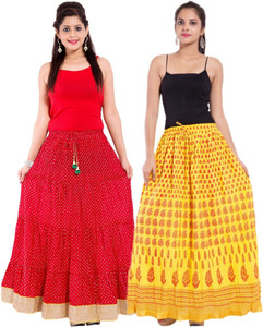 Magnus Printed Women's Regular Multicolor Skirt