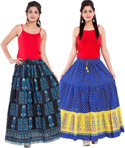 Magnus Printed Women's Regular Multicolor Skirt