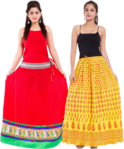 Magnus Printed Women's Regular Multicolor Skirt