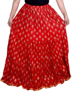 Magnus Printed Women's Regular Red Skirt