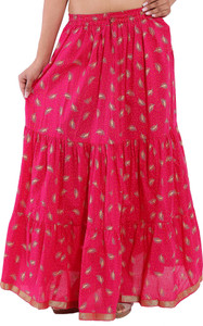 Magnus Printed Women's Regular Pink Skirt