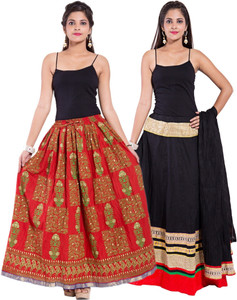 Magnus Printed Women's Regular Multicolor Skirt