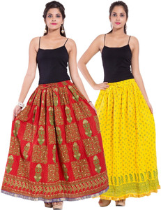 Magnus Printed Women's Regular Multicolor Skirt