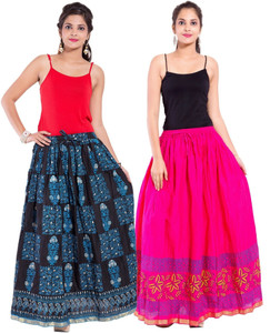 Magnus Printed Women's Regular Multicolor Skirt