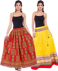 Magnus Printed Women's Regular Multicolor Skirt