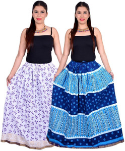 Magnus Printed Women's Regular Multicolor Skirt