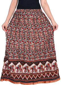 Magnus Printed Women's Pencil Multicolor Skirt