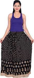 Magnus Printed Women's A-line Multicolor Skirt