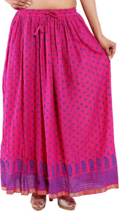 Magnus Printed Women's Regular Pink Skirt