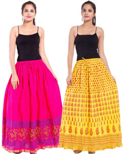 Magnus Printed Women's Regular Multicolor Skirt