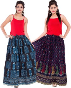 Magnus Printed Women's Regular Multicolor Skirt