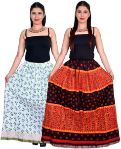 Magnus Printed Women's Regular Multicolor Skirt