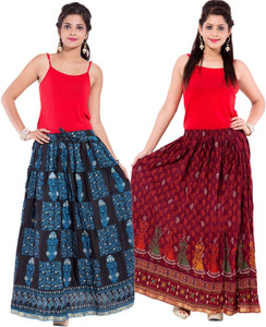 Magnus Printed Women's Regular Multicolor Skirt