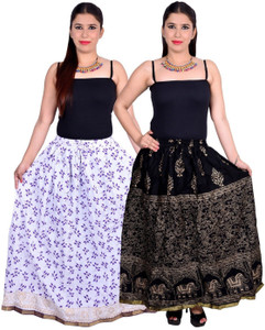 Magnus Printed Women's Regular Multicolor Skirt