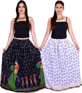 Magnus Printed Women's Regular Multicolor Skirt