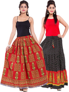 Magnus Printed Women's Regular Multicolor Skirt