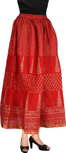 Magnus Printed Women Regular Multicolor Skirt
