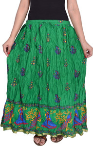 Magnus Printed Women's Wrap Around Multicolor Skirt