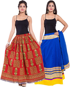 Magnus Printed Women's Regular Multicolor Skirt