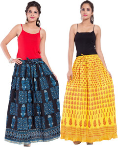 Magnus Printed Women's Regular Multicolor Skirt