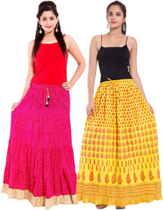 Magnus Printed Women's Regular Multicolor Skirt