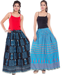 Magnus Printed Women's Regular Multicolor Skirt