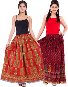 Magnus Printed Women's Regular Multicolor Skirt