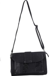Avaneesh Girls Black Pu Sling Bag Best Price In India Avaneesh