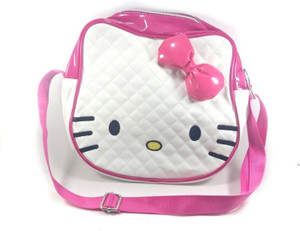 Kidofash Girls White Leatherette Tote