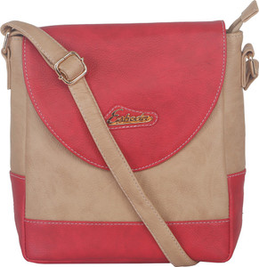 Esbeda Women Red Leatherette Sling Bag