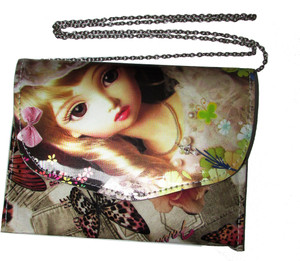 Adara Collections Girls Multicolor Rexine Sling Bag