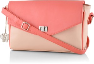 BUTTERFLIES Women Pink PU Sling Bag