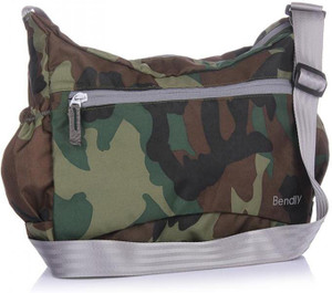 Bendly Men Casual Multicolor Nylon Sling Bag