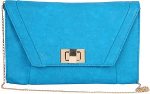 Eliza Donatein by Shoppers Stop Blue Sling Bag Envelope Gold Teal Price in India Flipkart