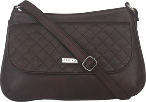 Esbeda Women Brown Leatherette Sling Bag