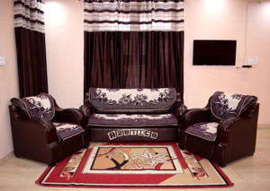 Azotica Velvet Sofa Coverpurple Pack Of 6