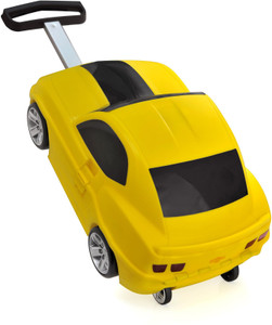 Ridaz Kids Pull Along Cheverolet Camaro Bag- Yellow Small Travel Bag