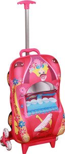T-Bags 3D Car Princess Children's Trolley Small Travel Bag - Small