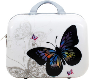 Styler White Butterfly Print Small Travel Bag - Small