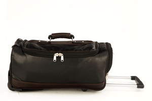 Mboss MBOSS Faux leather Strolley Roller Duffel Bag Small Travel Bag - Medium
