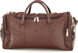 Mboss Faux leather Unisex Brown Single Small Travel Bag - Medium