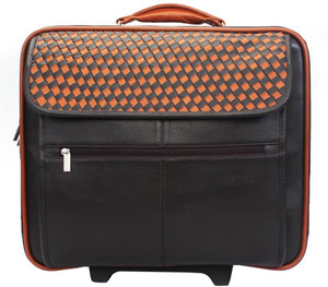 Brune Weaving Leather Small Travel Bag - Free Size